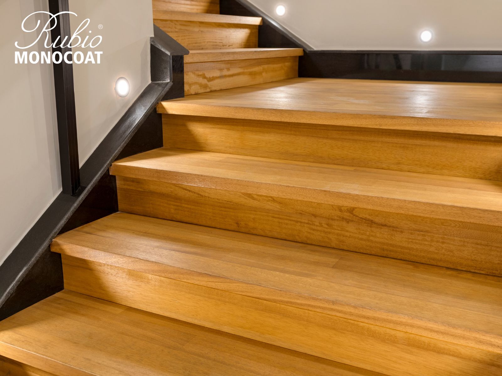 schodiště ošetřené Rubio Sheen Plus